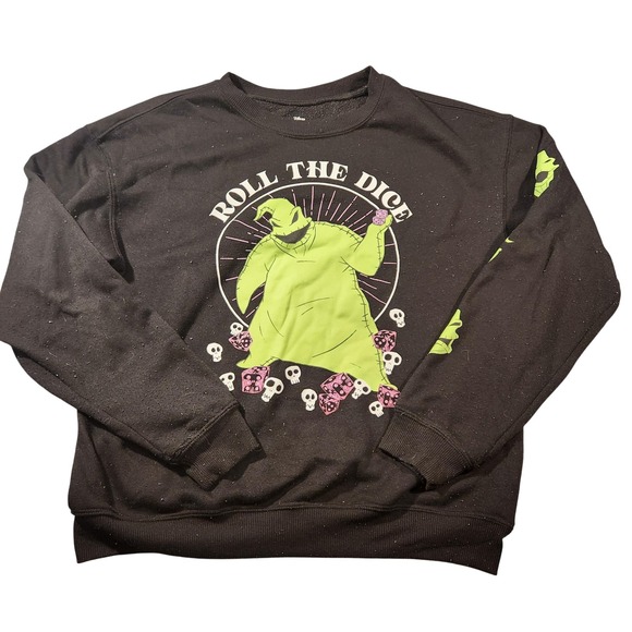 Disney Other - Disney Nightmare Before Christmas Oogie Boogie Mens Medium Sweatshirt Black Dice